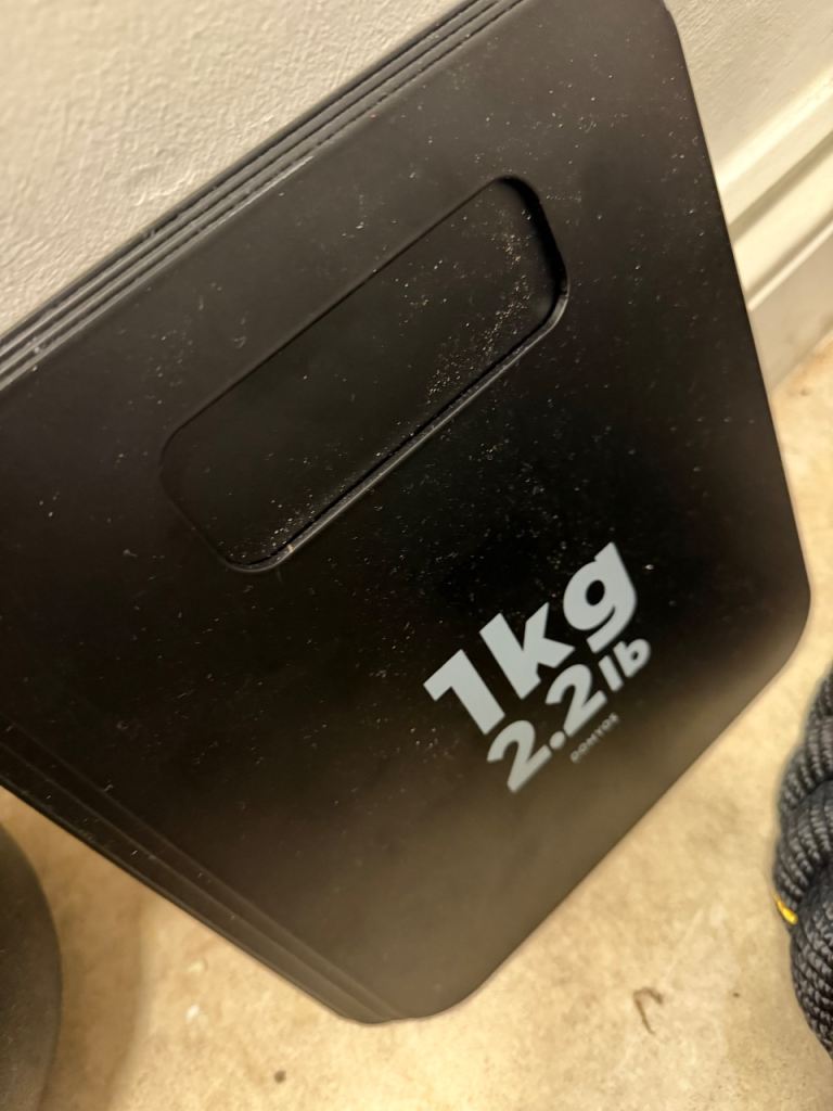 Weighted vest and skipping rope 