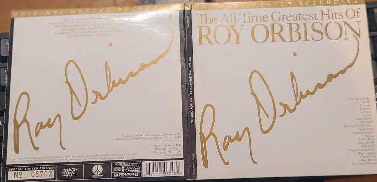 Roy Orbison Greatest Hits CD – Limited Edition Collection