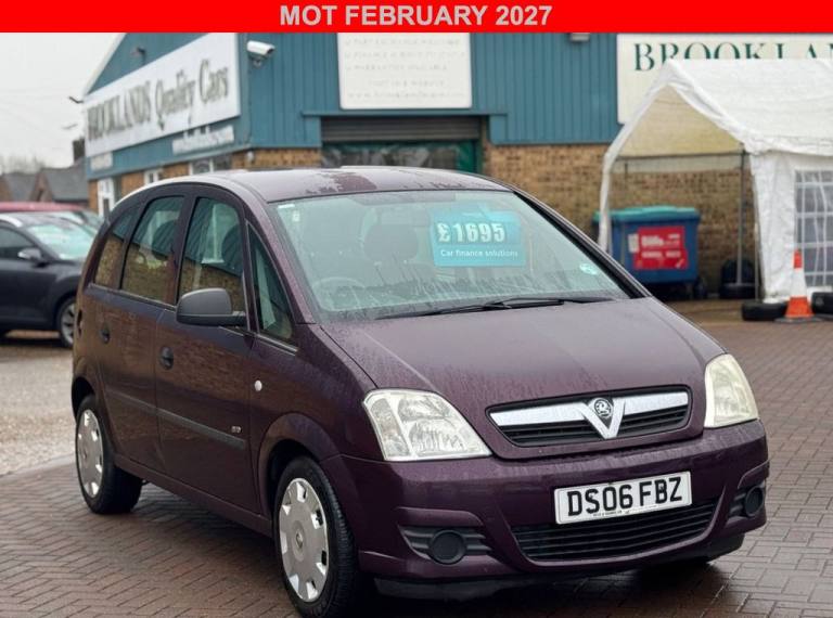 2006 Vauxhall Meriva 1.4i 16v Life MPV Rubens Red Petrol Manual (154 g/km, 89 bhp) MPV Petrol Manual