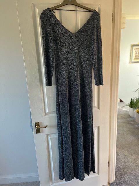 Stunning drop back Bershaw evening dress