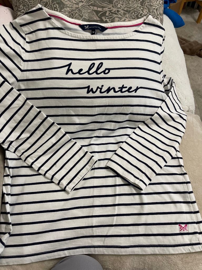 Long sleeve crew top size 14