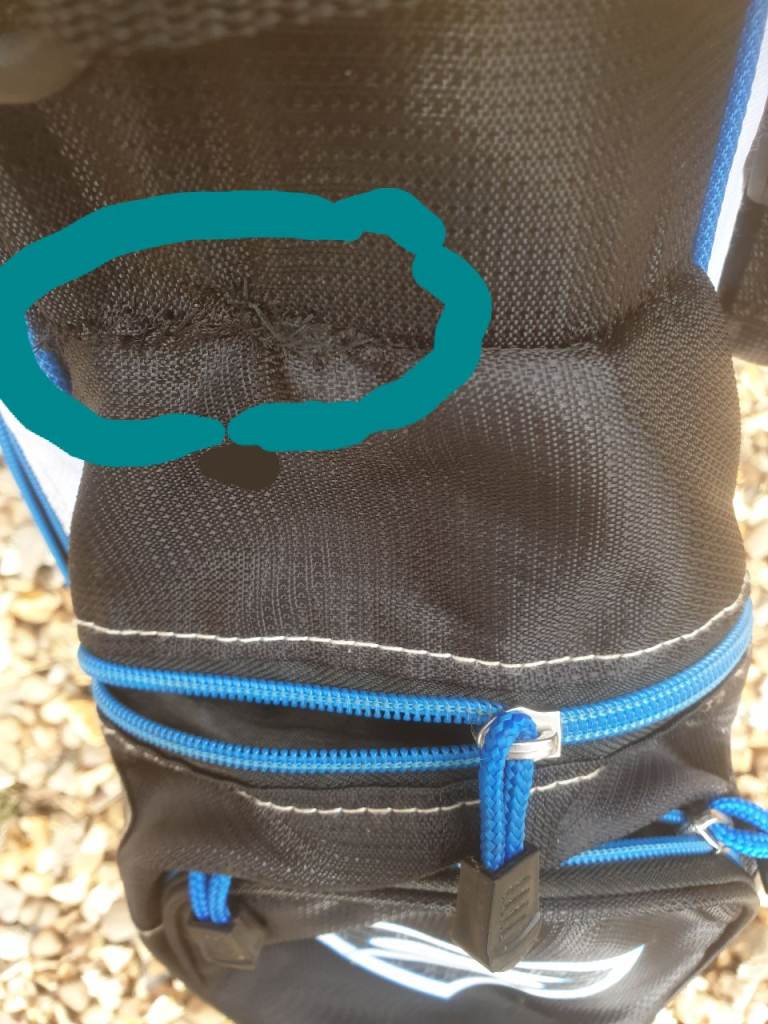 Strata Golf Stand Bag - Black and Blue, Good Condition