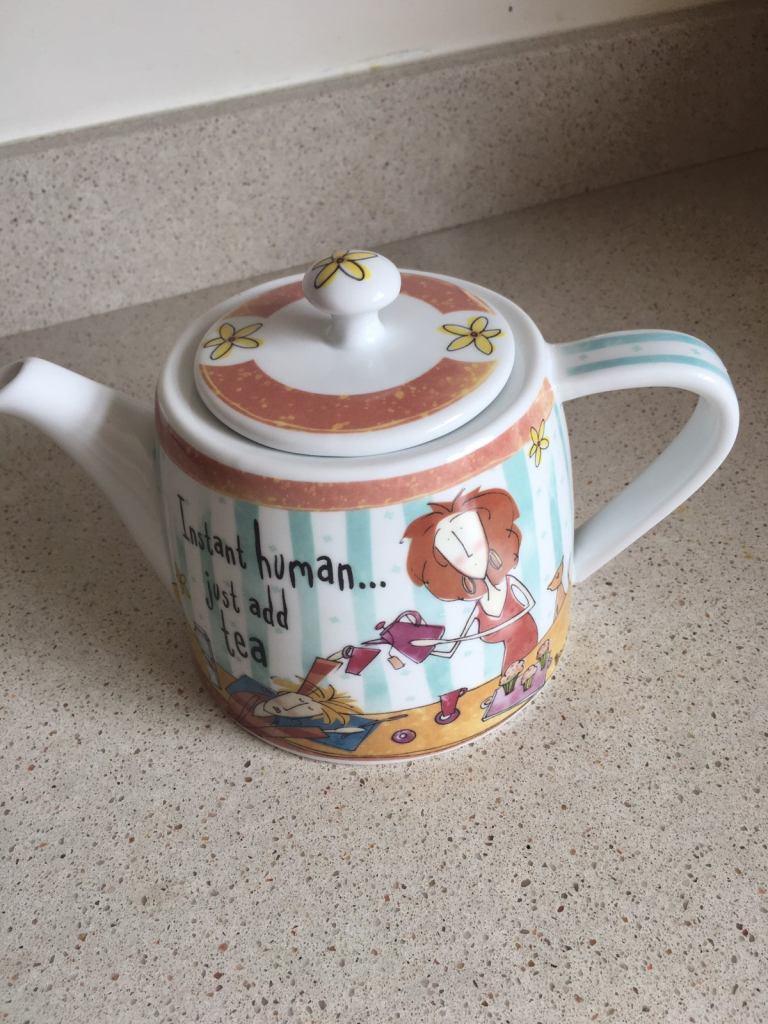 BORN TO SHOP TEAPOT “INSTANT HUMAN”