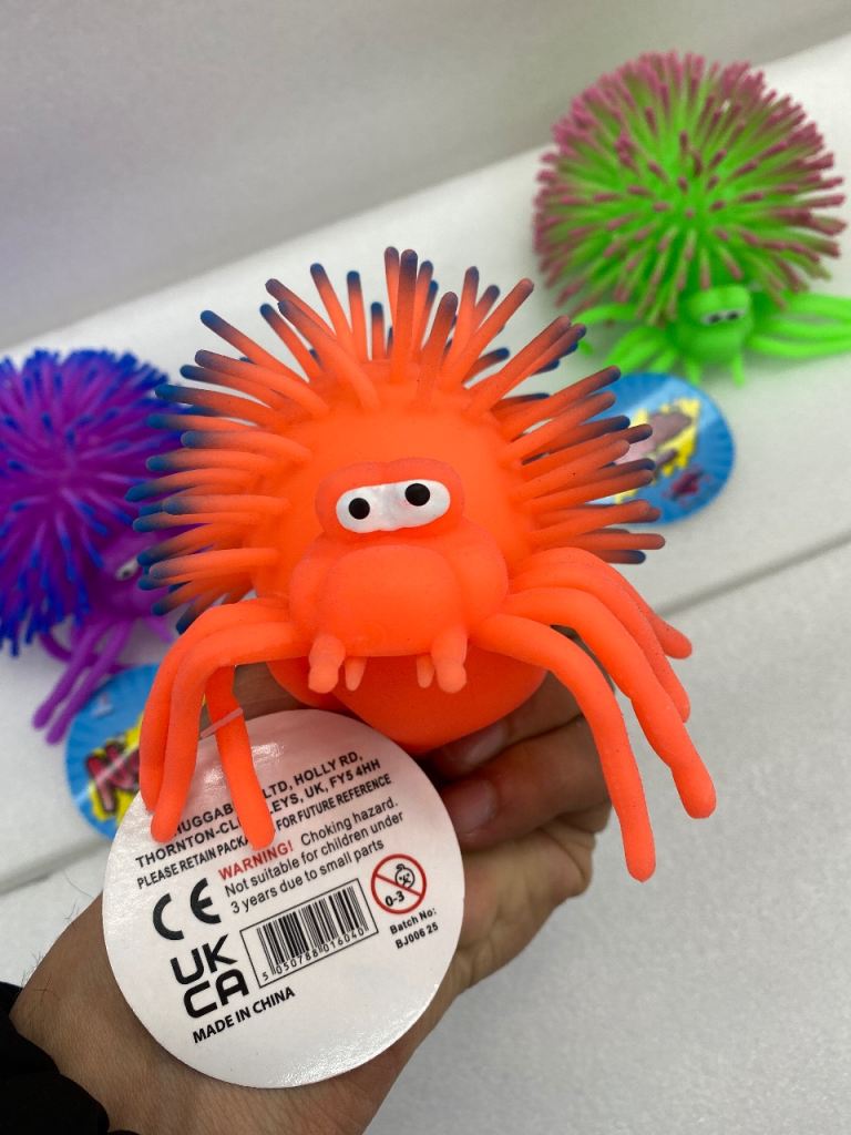 Noodle Spider Fidget Toys – 3 Pack, Brand New