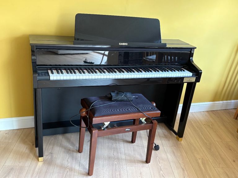 Casio GP-500BP Digital Grand Piano + Piano Stool - Excellent Condition