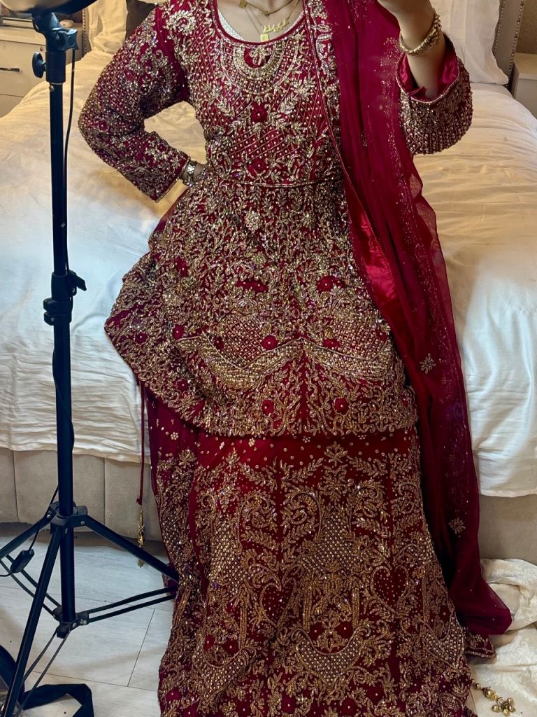 Stunning Luxury 3-Piece Asian Bridal/Formal Wear Set – Size 42