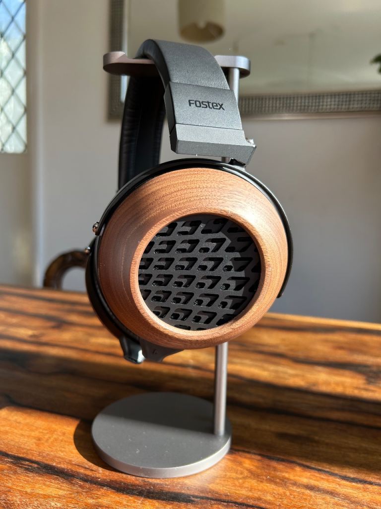 Fostex TH808 open back dynamic premium headphones. With solid wood cups