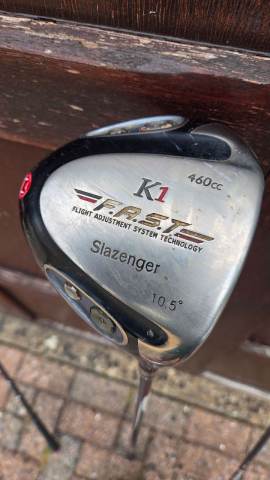 Slazenger K1 460c Driver, Fairway Wood & 4 hybrid with headcover