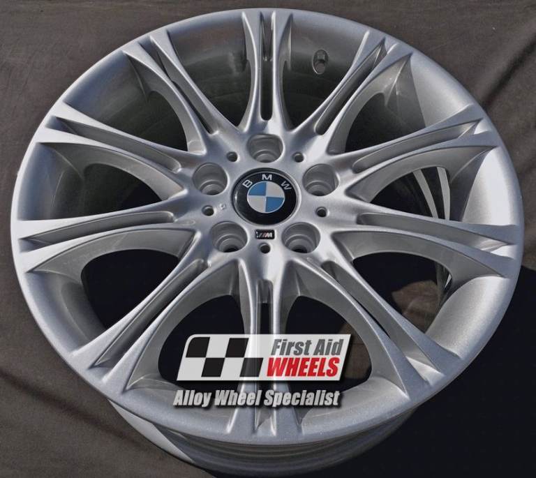 BMW 3 SERIES E46 Z4 E85 E86 1x 18'' GENUINE STYLE 135M MV2 SILVER FRONT ALLOY WHEEL S102SF