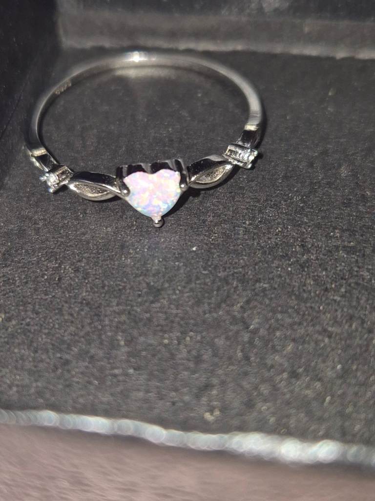 Silver Size 10 ring (T-U)