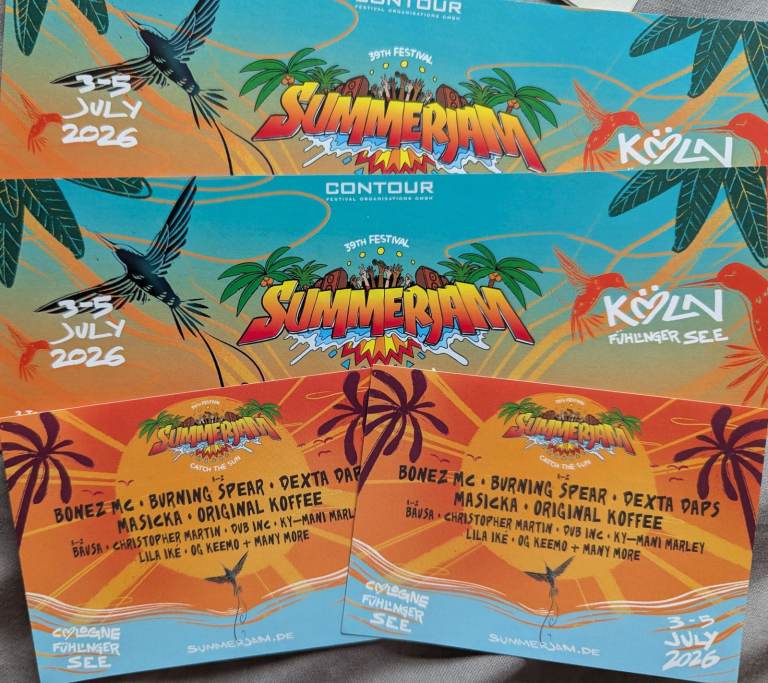 Summer Jam 2026 Full Weekend Tickets - 3rd July