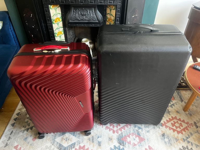 Free 2 x Hard Shell suitcases/luggage. 1 large and 1 medium size