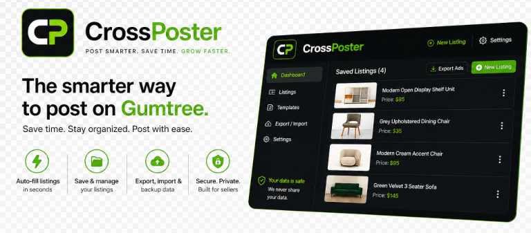 CrossPoster Listing Management Software for Gumtree Sellers