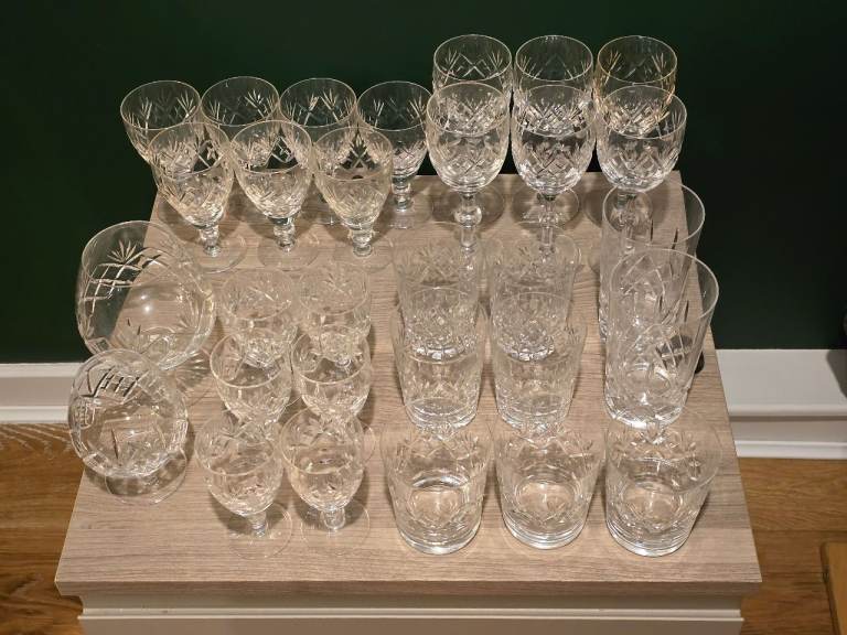 30 Crystal Glasses 