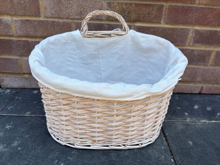 Lined Wicker Basket