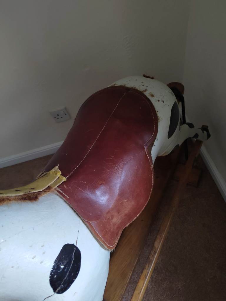Vintage large rocking horse for restoration 