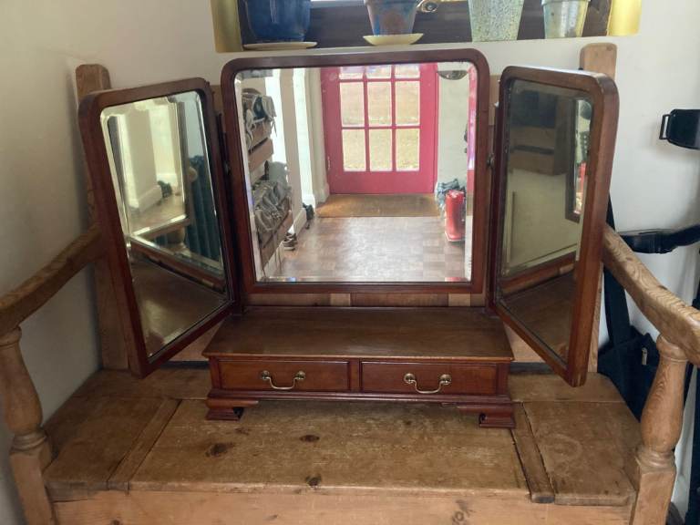 Antique dressing table mirror