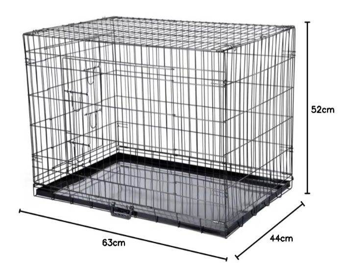 Medium double door dog crate