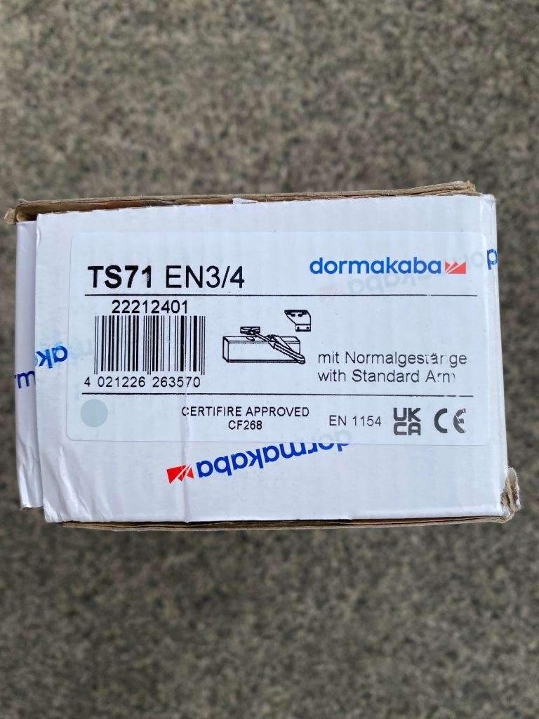 dormakaba TS71 Door Closer. 