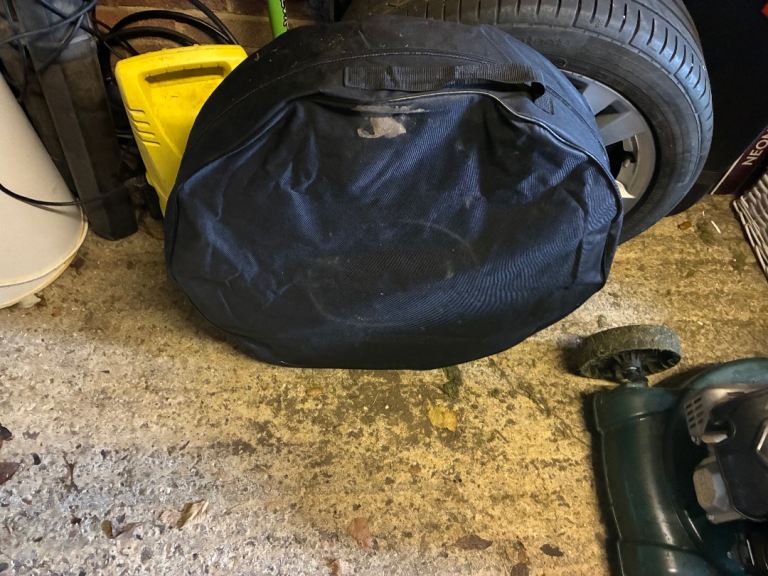 Spare tyre in bag