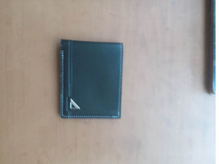 Black Leather Wallet – Multiple Card Slots, ID Window