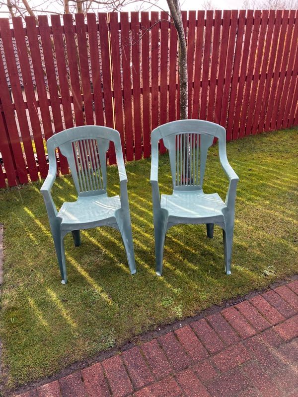 Garden chairs.
