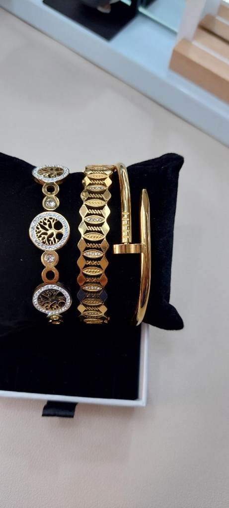 Set bracelets 18k stainless steel jewellery women gift fashion accessories 