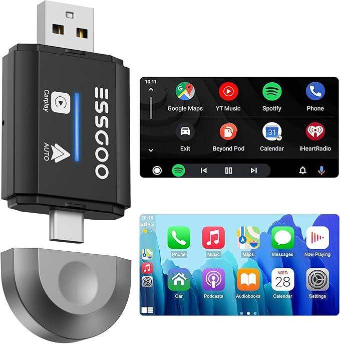 Wireless CarPlay Adapter uk for A-pple CarPlay & Android Auto