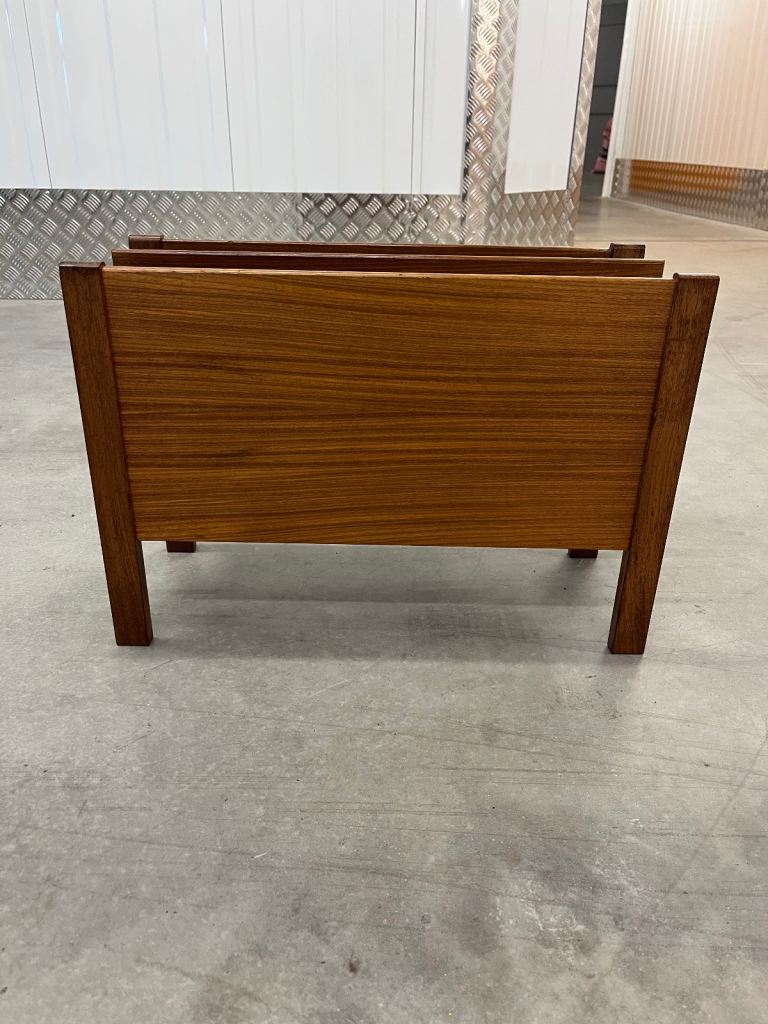 Teak magazine rack (delivery available)