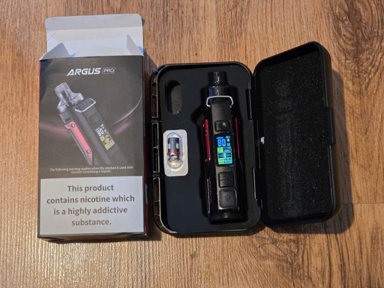 Voopo Argus Pro vape with 4 PnP-VM6 coils