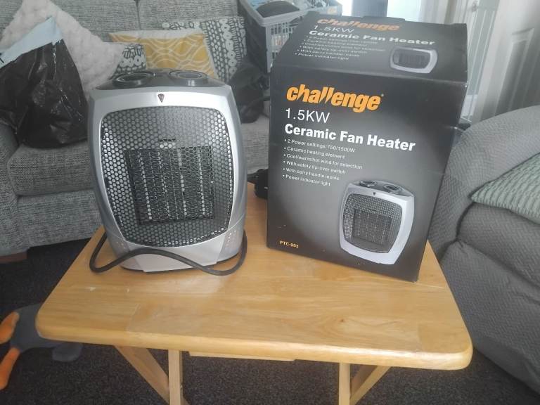 Challenge 1.5KW Ceramic Fan Heater – As Good As New
