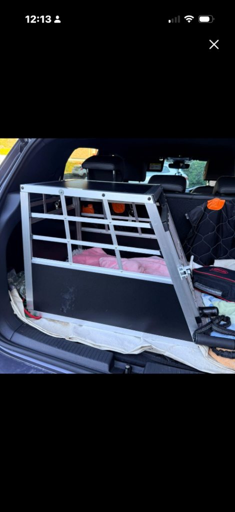 Medium dog  pet carrier for the car or indoors.