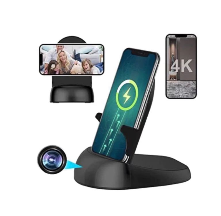 Nany Camera WiFi Charger HiddenCam, 1080P HD,Motion Detection,250° View, 2.4/5G