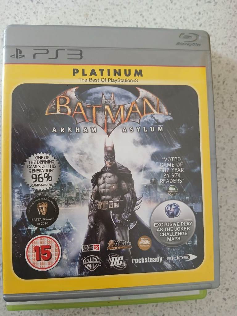 PS3 Game: Batman Arkham Asylum Platinum Edition