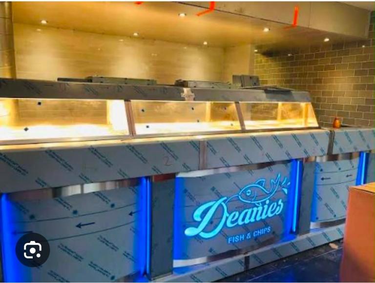 Nearly new fish and chips range. Chips range. Full chip shop set up. Chip range. 