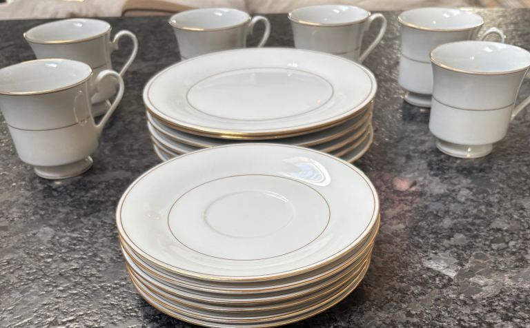 Selection Of White And Gold Crown Ming China 