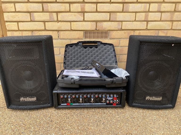ProSound Karaoke PA System with Speakers and Amplifier
