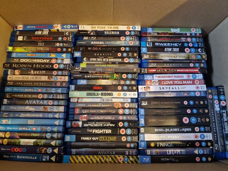 Over 180 Blurays- Marvel, Disney, wide selection.