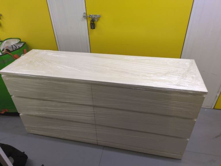 Ikea Malm White Chest of Drawers – Assembled - Excellent Condition