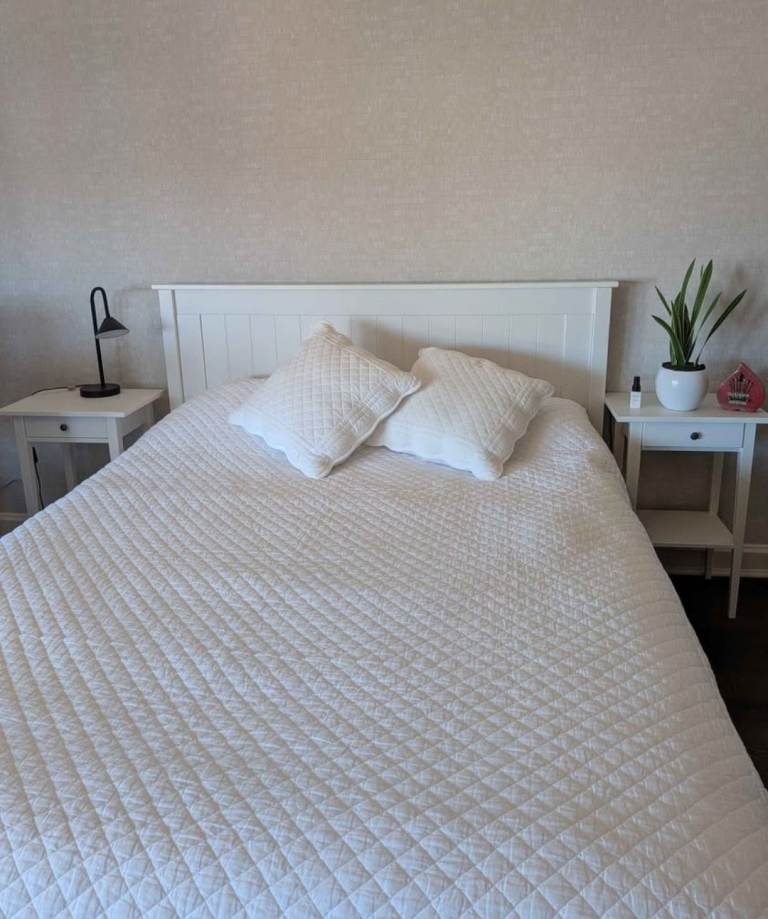King-Sized Bed, Mattress and Side Tables