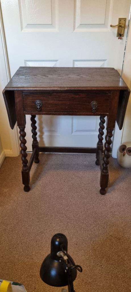 Lovely Wooden Console Table with Drop Leaf Sides