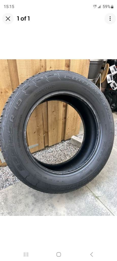 *LIKE NEW SET OF 4x 255 55 19 r19 BRAND QUALITY 4x CONTINENTAL CROSSCONTACT CAR TIRES TYRES SUV 4x4