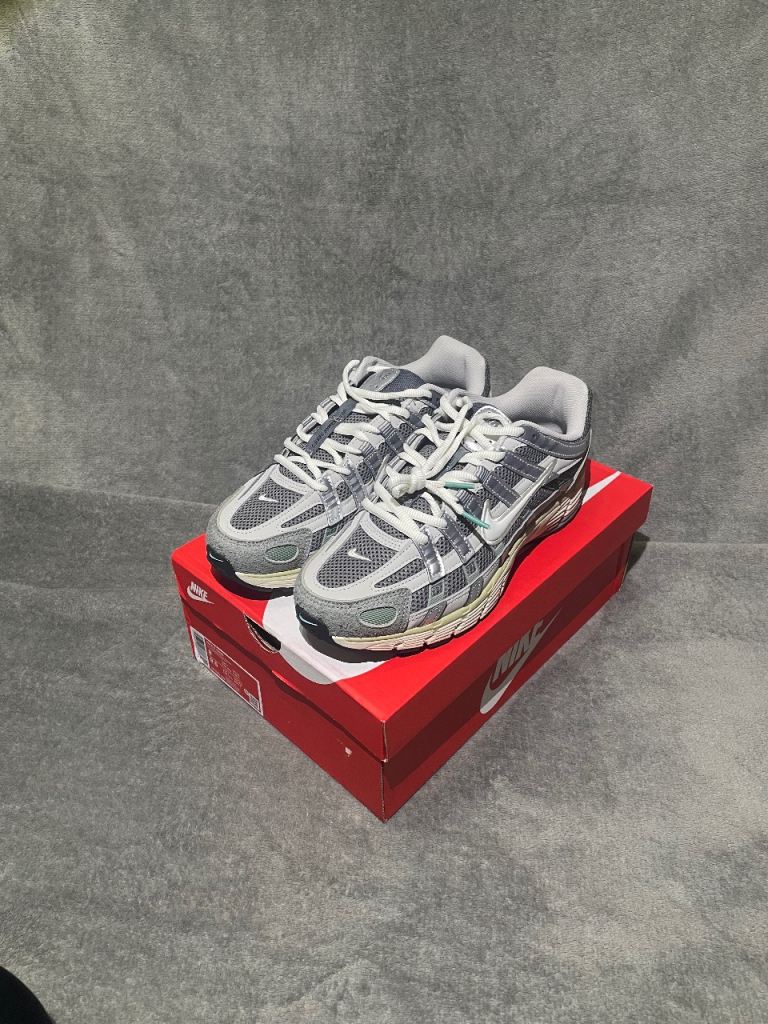 Nike P-6000 Trainers – Flat Pewter/White-Lt Iron Ore, UK 7