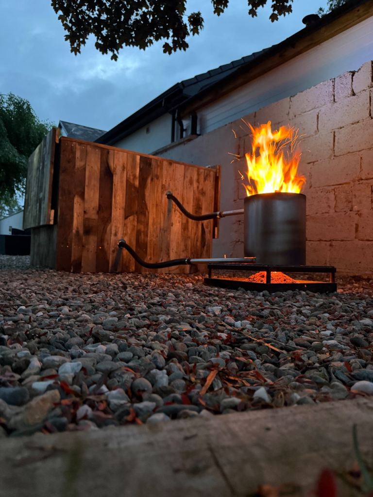Wood Fired Hot Tub