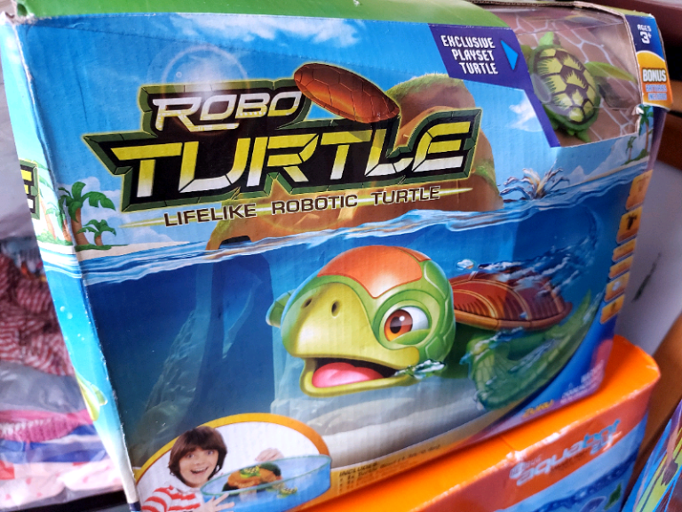 image for Brand new in box robo turtle set