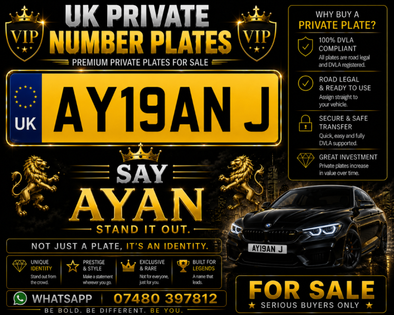CHERISHED NUMBER PLATES – PERSONALISED PRIVATE REGISTRATIONS