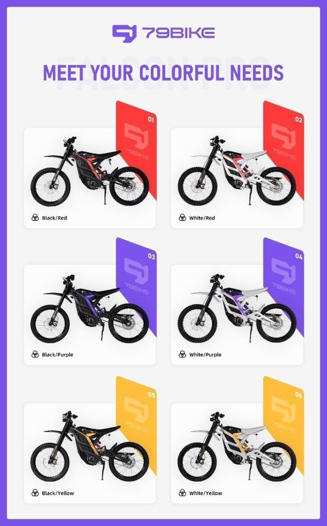 BRAND NEW 79 BIKE FALCON PRO 72V 10KW 8500W SURRON TALARIA LBX ELECTRIC MX BIKE