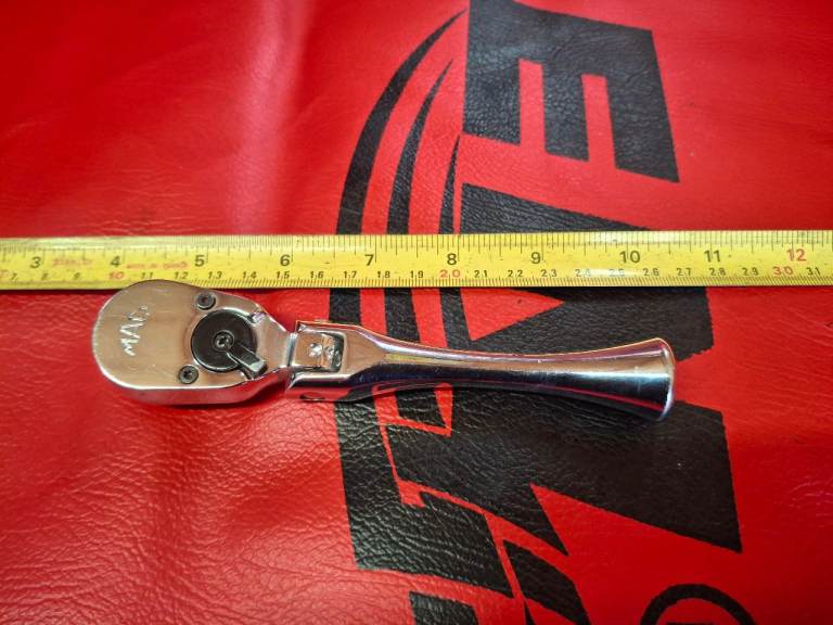 Mac Tools USA XRC5P 3/8" Drive Chrome Flex Head Stubby Reversible Ratchet