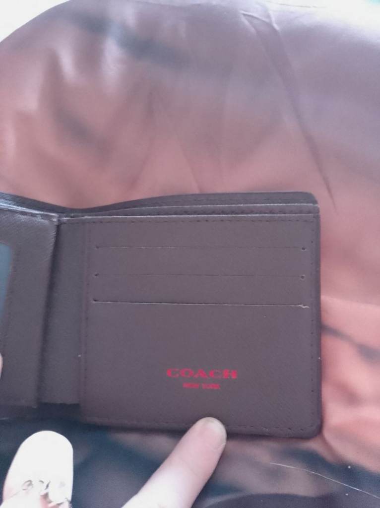 Coach Men's Wallet – Brown, Good Condition