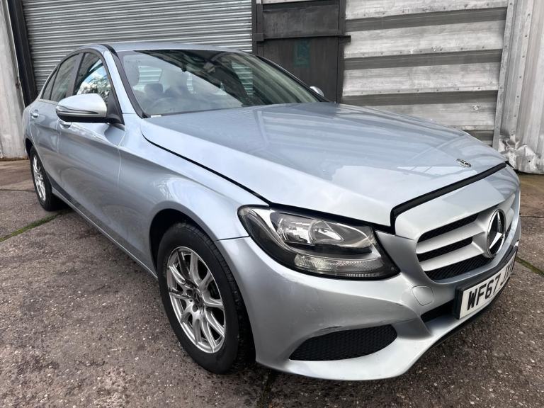 2018 67 REG MERCEDES C CLASS C200 2.0 PETROL DAMAGED REPAIRABLE SALVAGE